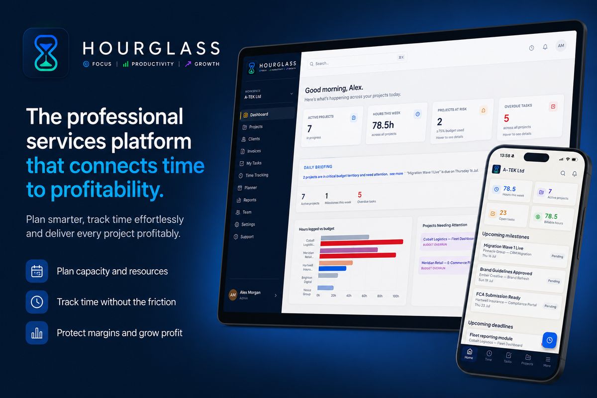 Hourglass — Billable Utilisation Tracking for Professional Services